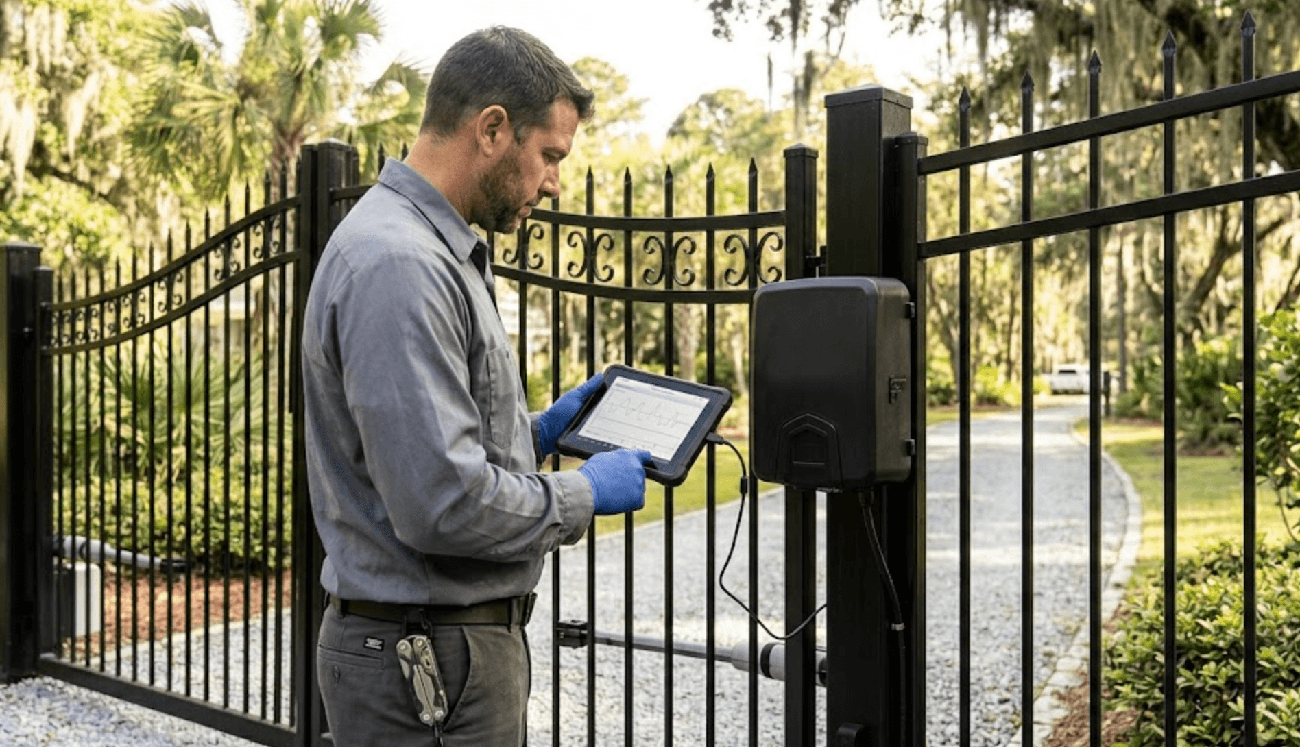 Ghost Controls gate opener installation process Sumter SC